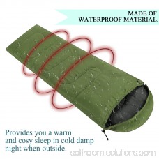 Comfortable Sleeping Bag for Camping Super Warm Large Single Sleeping Bag for Adult 30 Degree Waterproof Hiking Lazy Bag Sleeping Bag for Cold Weather,Green 569954166